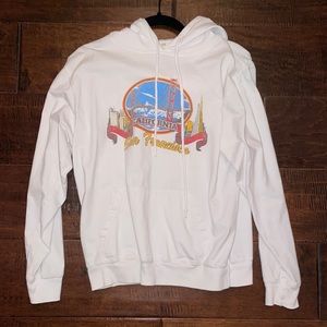 brandy Melville San Francisco white hoodie